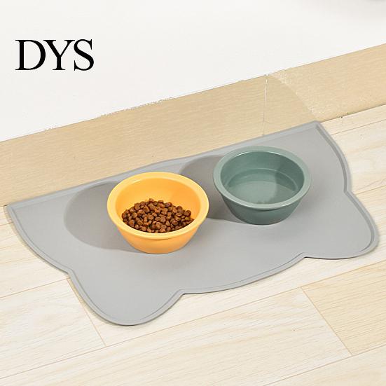 Pet Mat Feeding Strong Flexibility Anti-slip Waterproof Cat Head Placemat Shape Dog Silicone Food for Daily Use
