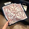 New old money wind chain neck scarf women's commuting versatile soft silk scarf neck protection shawl outer scarf