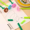 48 pièces Forme Tournesol Secousses Stylo Neutre Poignée Confortable Papeterie Fournitures Scolaires de Bureau Prix Étudiant Cadeau Outils d'Écriture Cadeau de Vacances Nouveauté Sta