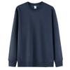 Cotton Long Sleeve Thin Fleece Sweatshirts Solid Casual Simple Drop Shoulder Hoodies Warm Crewneck American Couple Sweatshirt