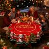 Round Tablecloth Vintage Cover Protector Christmas Round Tablecloth For Fall Thanksgiving Winter Holiday Kitchen Patio Dining
