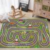 Tappetino da Gioco Pista da Corsa Tappeti Tappeto per Bambini Linea di Partenza e Arrivo Segnaletica Pista da Corsa Tappeti Pista da Corsa per Camera da Letto Sala Giochi