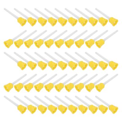 Punta para boquilla de epoxi desechable, accesorio de punta de mezcla Dental, aplicador adhesivo, 50 Uds.