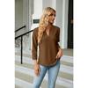 YYFS Women's Fashion Casual Summer Spring Solid Color Print 3/4 Sleeves V-Neck Blouses & Shirts