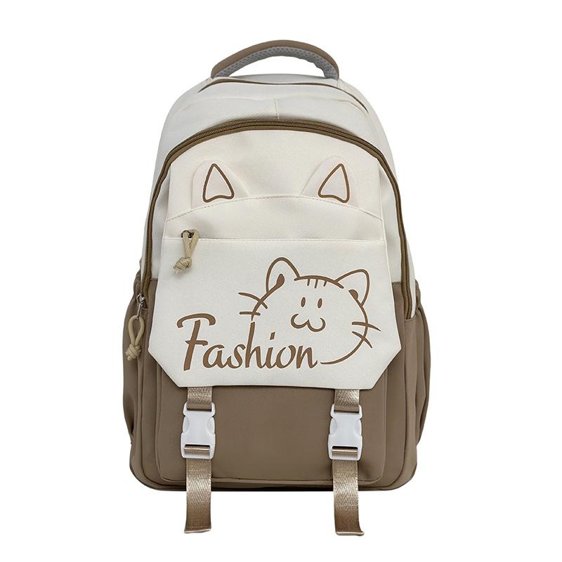 School Bag For Female Junior High School Students, Large-Capacity Simple Korean Backpack To Reduce The Burden, Grade 6 Backpack For Primary School