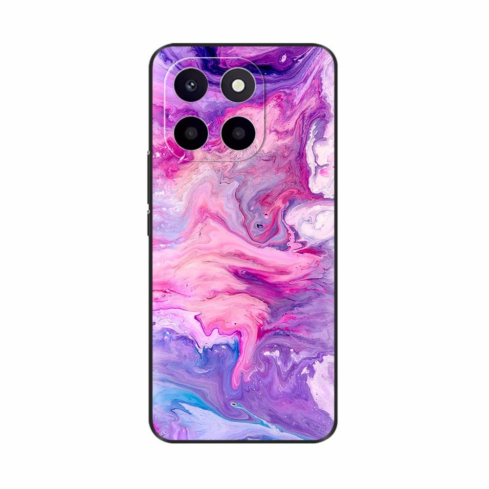 Pro Honor X6c Pouzdro Roztomilé TPU Silikonové Pouzdra na Telefon Pro Honor X6c Zadní Kryt HonorX6c X 6C Tištěná Květina Měkký Silikon Coque Fundas