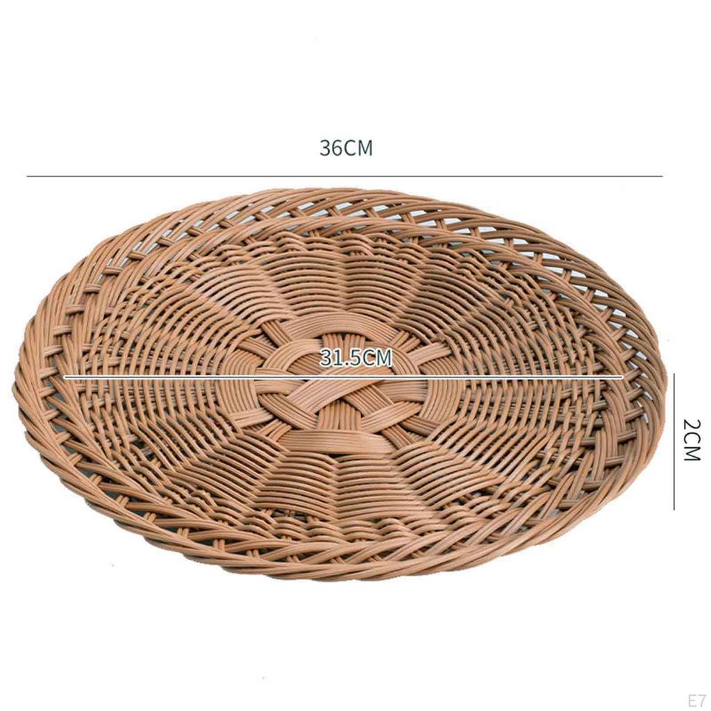 Handcrafted Wicker Bread Tray - Elegant Kitchen Storage Solution