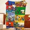 Cartoon M-Maisy M-Mouse Throw Flannel Throw Blanket, Lightweight Cozy, Durable Washable Cute Cool