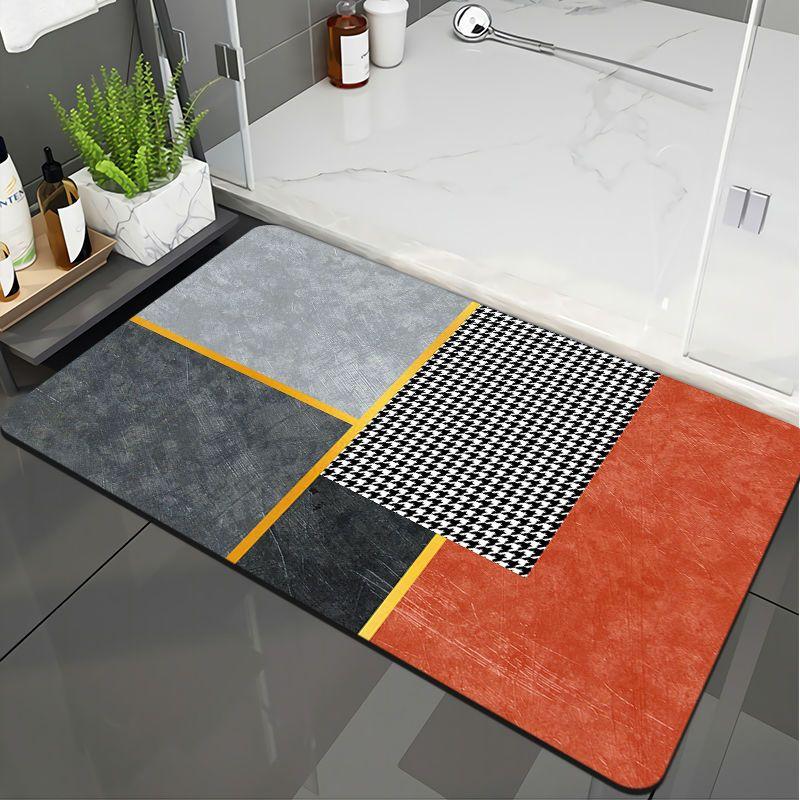 Diatom Mud Bathroom, Bathroom Entrance, Kitchen Floor Mat, Anti Slip, Absorbent, Wear-resistant, Quick Drying Mat