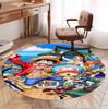 One Piece Pattern Round Rug, Indoor/Outdoor Mat, for Picnic, Gameroom, Bedroom, Office, Living Room, Home Decor Carpet, Birthday Gift