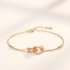 New Fashion Japanese and Korean Bracelet Exquisite and Sweet Love Ring Temperament Bracelet Hand Jewelry Women