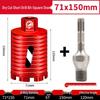 Compact Electric Hammer Water Drill Bit Set for Sharp Hole Opening in Range Hood, Wire Box, and Wall.