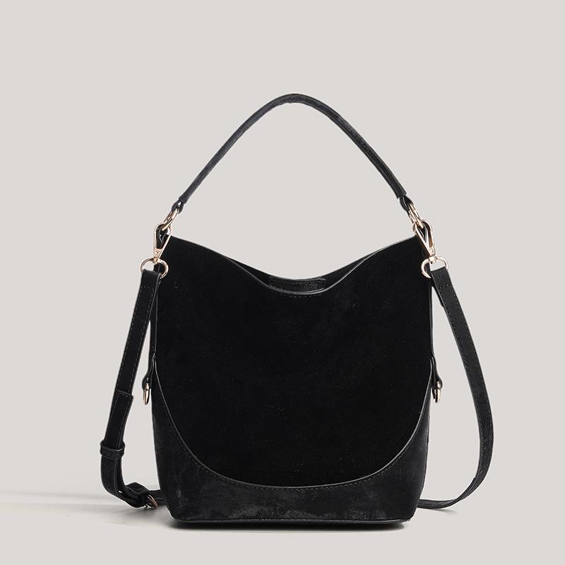 High-end Fashionable Single-shoulder Crossbody Bag, Niche Large-capacity Bucket Bag Casually