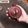 160ml Authentic Yixing Purple Clay Teapots Handmade Hidden Scoop Pot Raw Ore Dahongpao Mud Tea Brewing Kettle Zisha Tea Set Gift