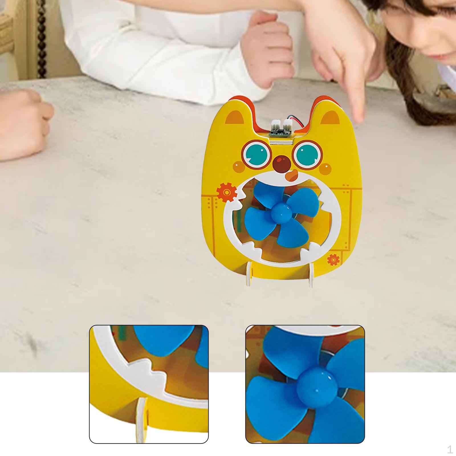 

Electric Fan Assembly Kit Science Project Toy Birthday Gifts Handmade Puzzle Cognition DIY