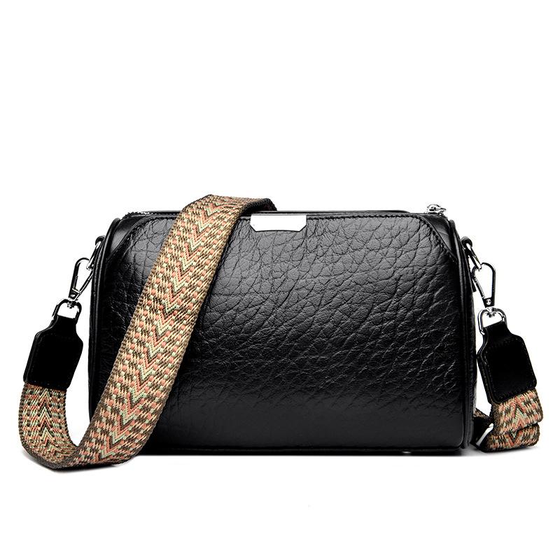 Leather women's bags New trendy fashion casual large capacity shoulder first layer cowhide messenger bag