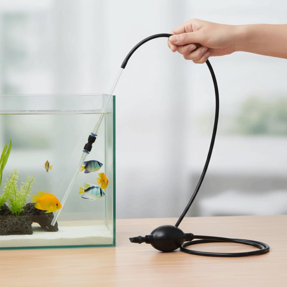 Manual Aquarium Water Changer Siphon Pump Efficient Fish Tank Cleaner Ecosystem Tank
