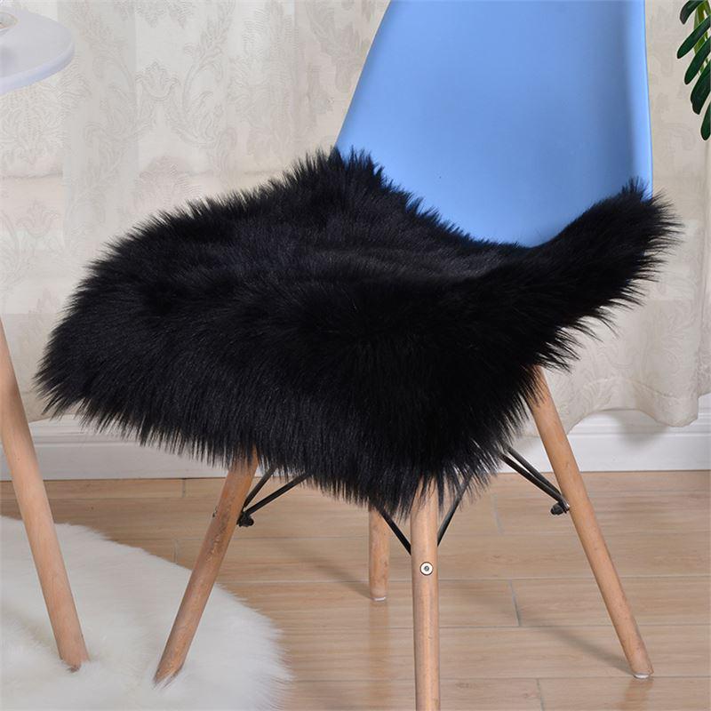 Australian Winter Faux Wool Plush Seat and Sofa Cushion, Chair Pad, and Bedroom Rug Floor Mat