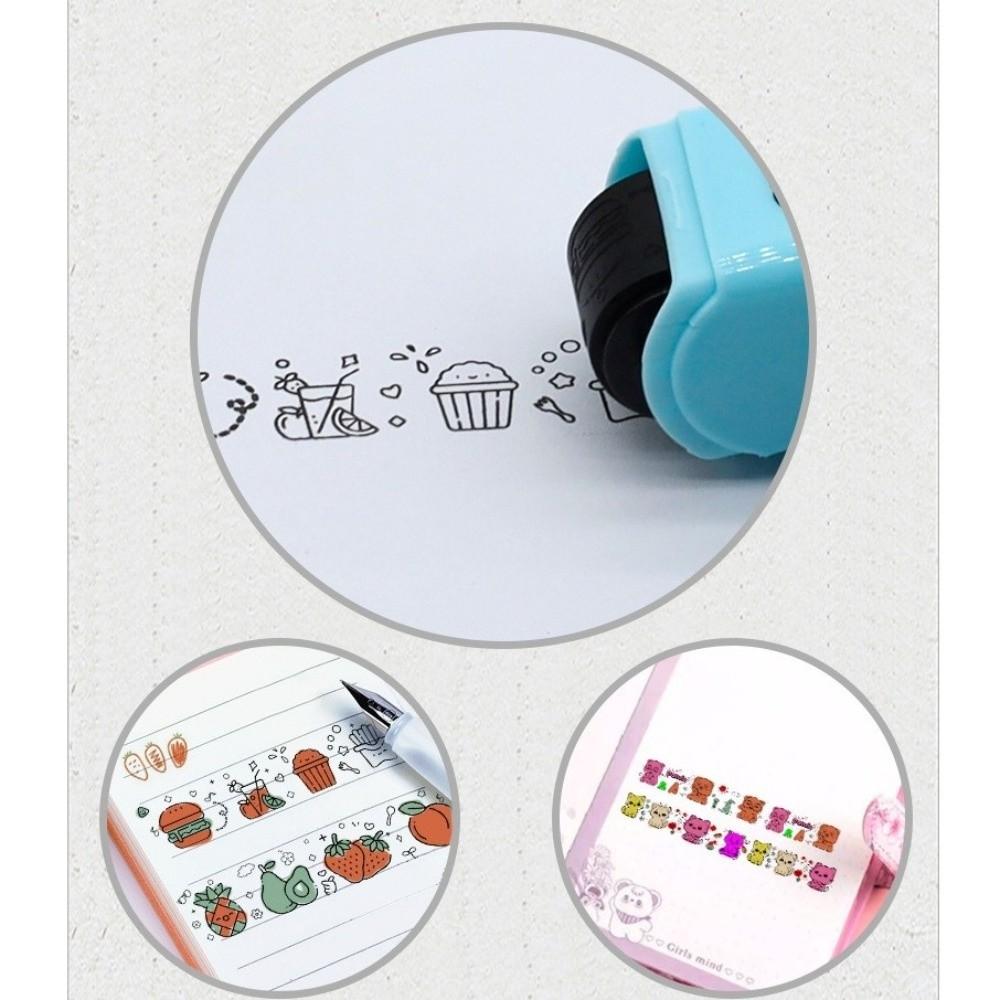 Creative Cartoon Stamp Colorable DIY Scrapbooking Stamp Animal Fruit Stamp  Craft Projects