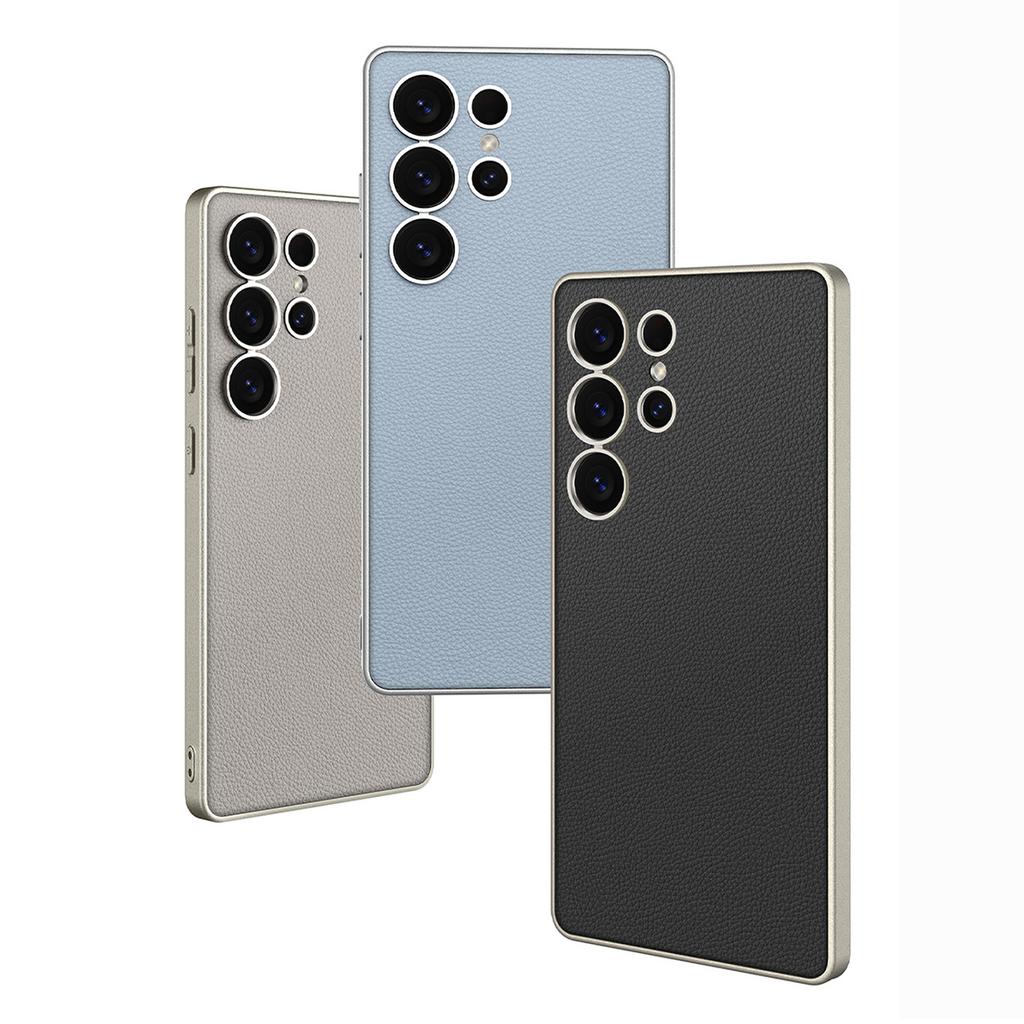 For Samsung Galaxy S24 Ultra Case Fur PU+TPU+PC Shockproof Phone Cover