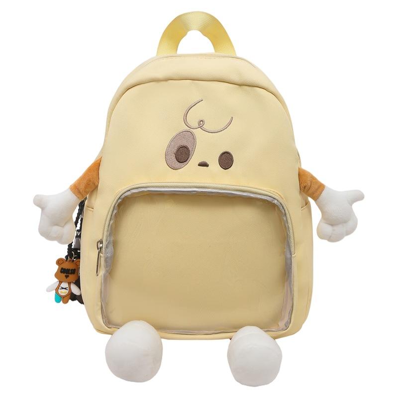 Schoolbag1011 new cartoon transparent pain bag girl backpack large capacity student class messenger bag tote bag
