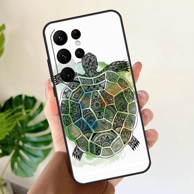 Sea Turtle Soft Case For Samsung Galaxy S25 S21 S22 S23 S24 Ultra S9 S10 Plus S20 FE S24 FE Phone Cover