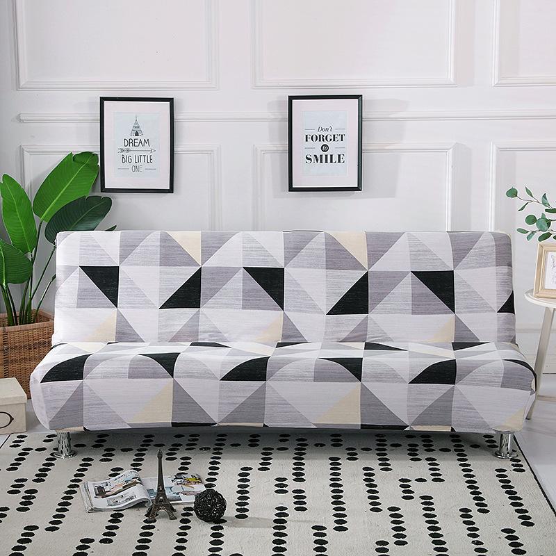 No Armrest Stretch Sofa Cover All-Inclusive Folding Sofa Bed Cover Cover Fitted Sheet Full Cover Sofa Cover