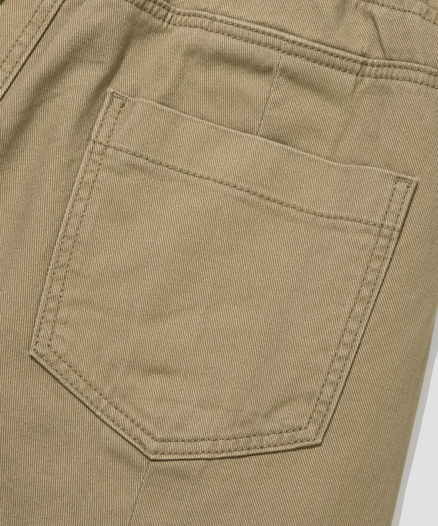 AGOD Double-Pleat Elastic String Bermuda Shorts [Beige]