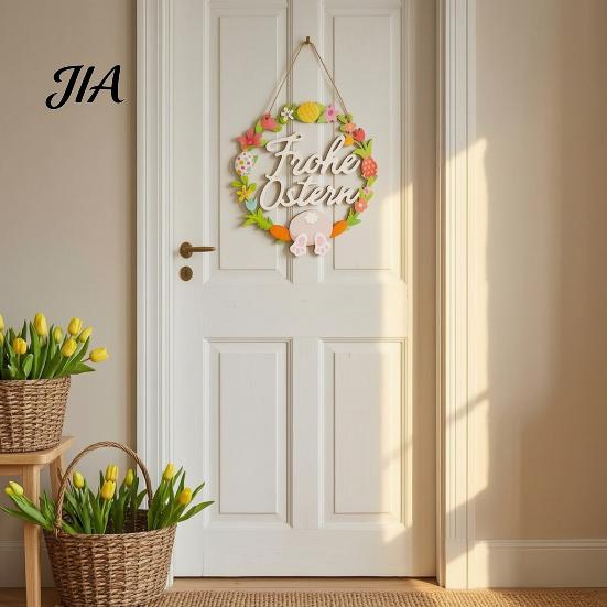 Hello Autumn Wood Plaque Harvest Wooden Wreath Pendant, Front Door Hanging Ornaments with Hemp Rope, Natural Fall Sign Pumpkins Maple Leaves