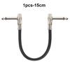 1/3Pcs Guitar Effect Pedal Cable 6.35Mm Flat Patch Connecting 1/4 Right-Angle Plug Guitar Instrument Accessories 15/30Cm Length