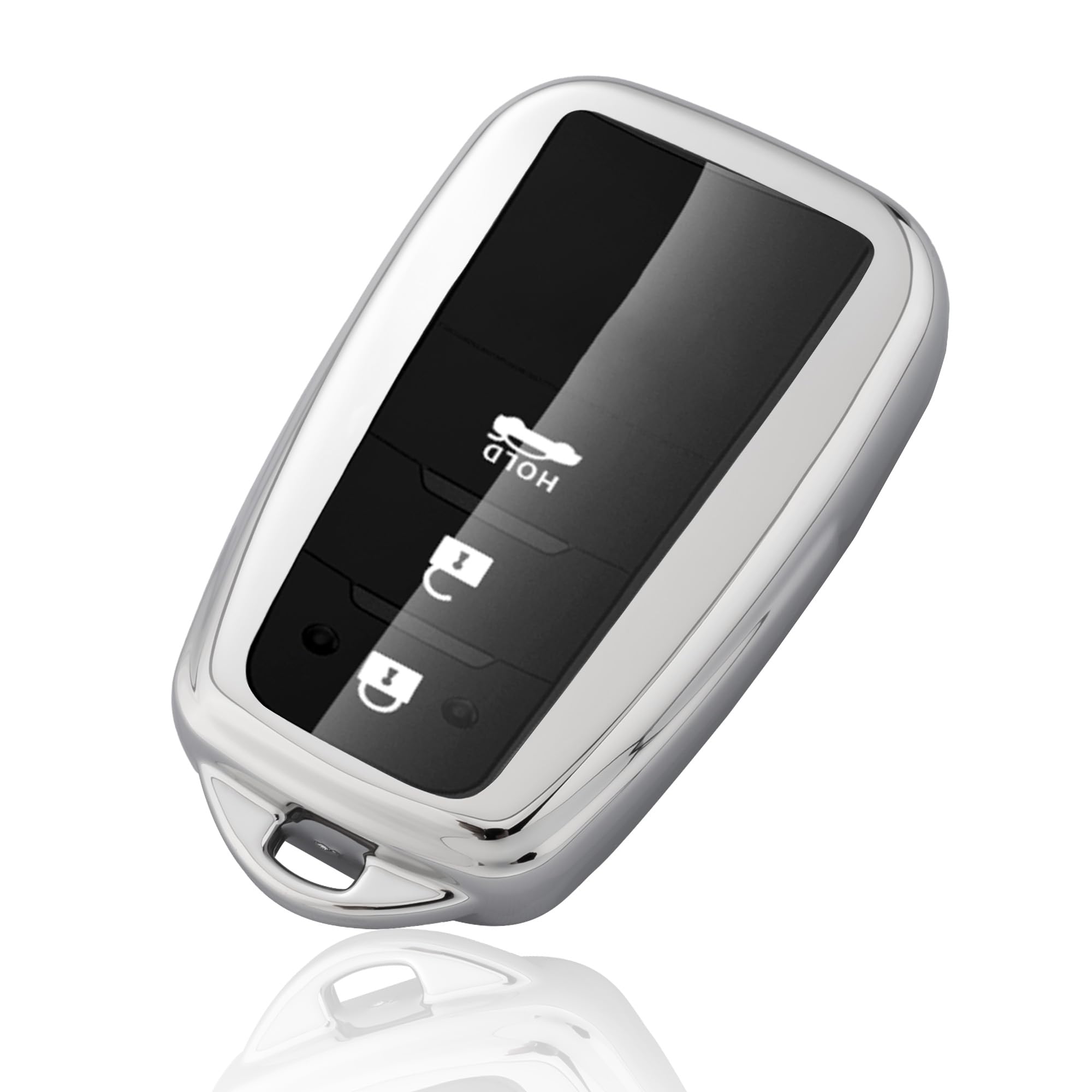 

Чехол для ключа Prius 50-й серии, Чехол для ключа C-HR, Новая Corolla RAV4 50-й серии, Camry серебряный