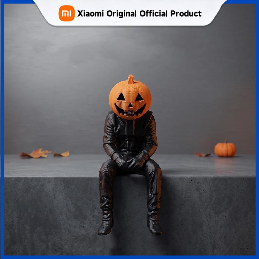 Xiaomi Halloween Tabletop Ornaments Pumpkin-headed Figure In Sitting Position Display Stand Furniture Gift Table Decoration