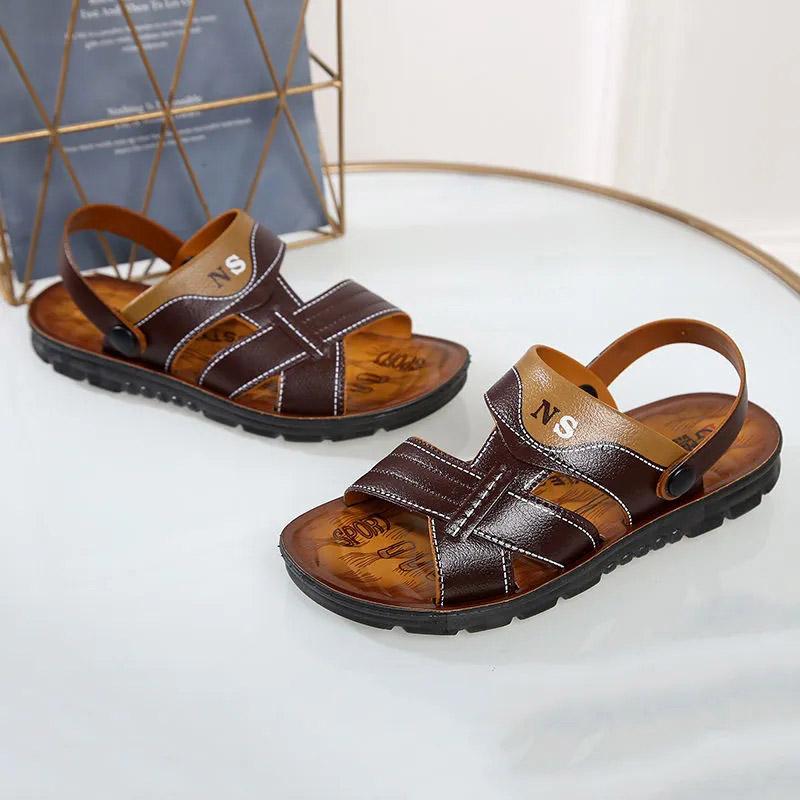 Sandali da spiaggia Estivi Sandali e ciabatte a doppio uso Scarpe da spiaggia da uomo Versione coreana Sandali traspiranti Sandali e ciabatte impermeabili
