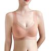 Seamless Underwear Women's Thin Large Size Bra Beautiful Vest  One-piece Fixed Cup Push-up Bra