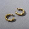 Bathing Does Not Fade, No Weight, Unique And Simple Personality, Titanium Steel Hollow Gold Medium Thick Earrings, Earrings, Earrings.