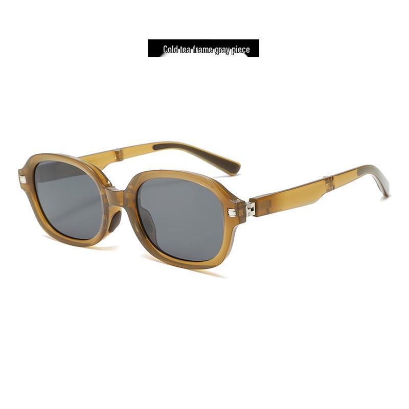 2024 Women s TR90 Polarized Tortoiseshell Folding Sunglasses: Compact, Stylish Face-Slimming