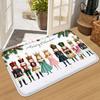 1Pcs Christmas Soldiers Welcome Rug Doormat NonSlip Entryway Rug Living Room Bedroom Kitchen Washable Outdoor Indoor Floor Mat