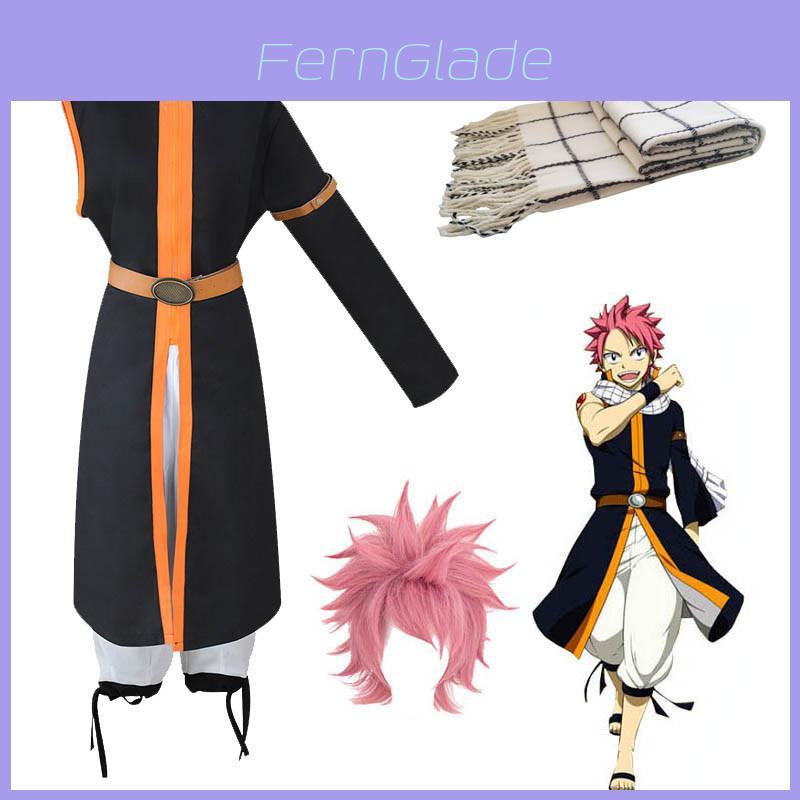 Exquisite Anime Fairy Tail Natsu Dragneel Halloween Cosplay Costume Unisex Outfit