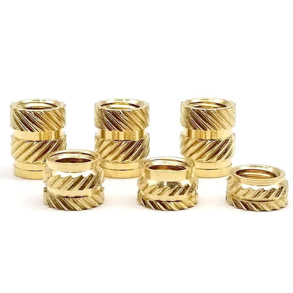 50Pcs Double Twill Embedment Nuts Knurled Thread 3D Printer Accossory New Brass Insert Nut