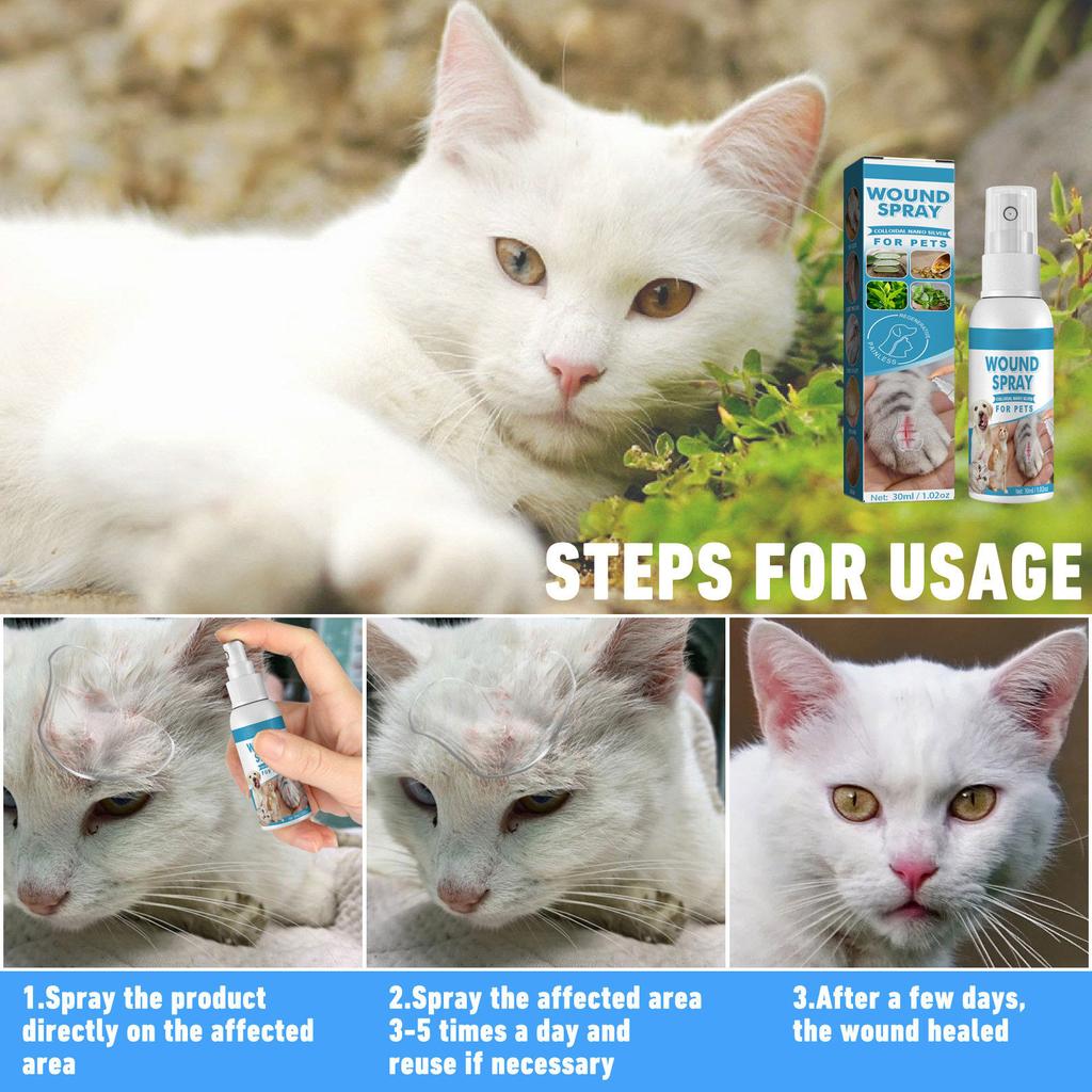 Recovery Medicated Antiseptic Spray For Dogs Cats Wound And Skin Care 30ml Sast Wound Repairing Spray For Skin Issues,30ml