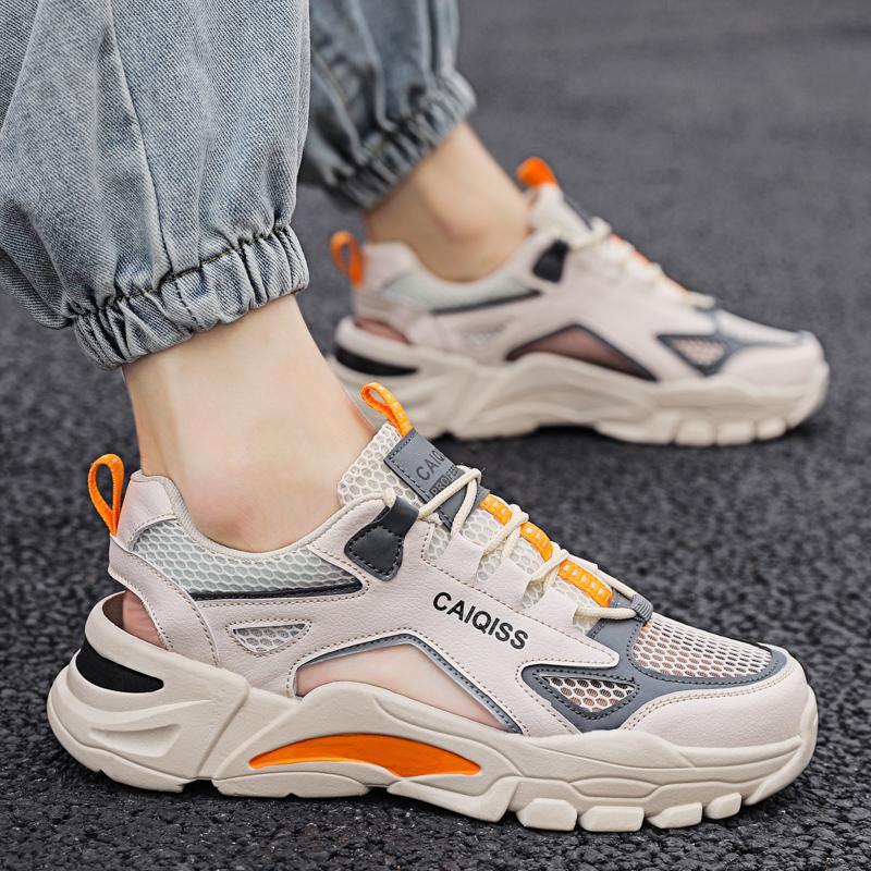 Sports new summer mesh student mesh shoes casual dad heightening white shoes spring