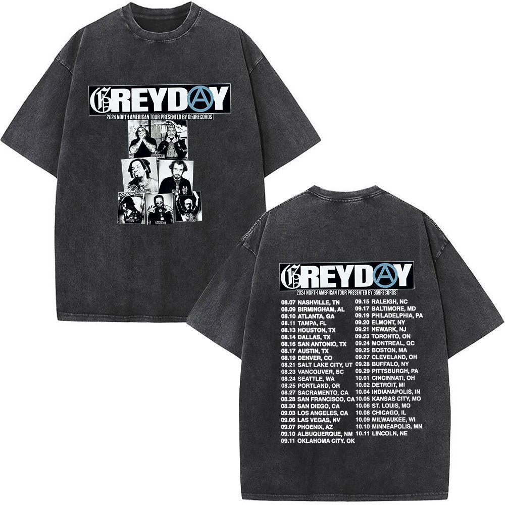 

Футболки Grey Day Tour, мужские топы, модные футболки в стиле хип-хоп Vint S