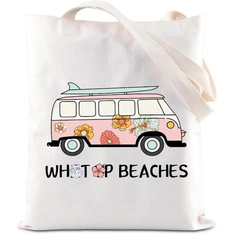 

Large Capacity Single Shoulder Bag Student Floral Print Handbag Convenient Tote Bag Logo Printable Handy Bag from Mainland China 35x40cm бежевый