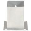VidaXL Ancres de poteau 4 pcs Métal galvanisé 101 mm