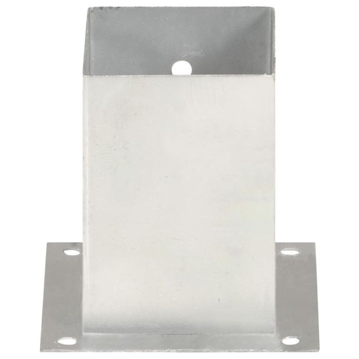 VidaXL Ancres de poteau 4 pcs Métal galvanisé 101 mm