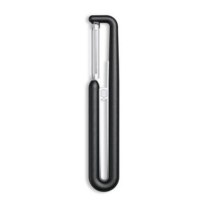 VICTORINOX Peeler - Dishwasher Safe, Long-lasting Sharpness, Straight Blade, Black, High Durability