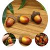 100Pcs Artificial Vivid Realistic Acorns Small Set Decorative Nuts for Christmas Table Display Party Wedding Home Garden