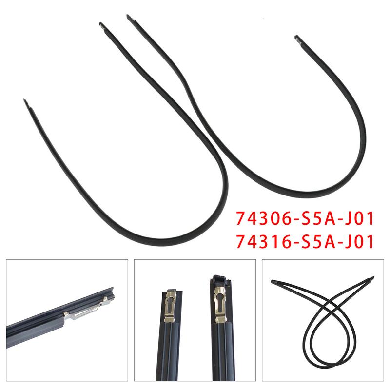 Artudatech Left+Right Roof Trim Molding 74306-S5A-J01+74316-S5A-J01 For Honda Civic 2001 2002 2003 2004 2005