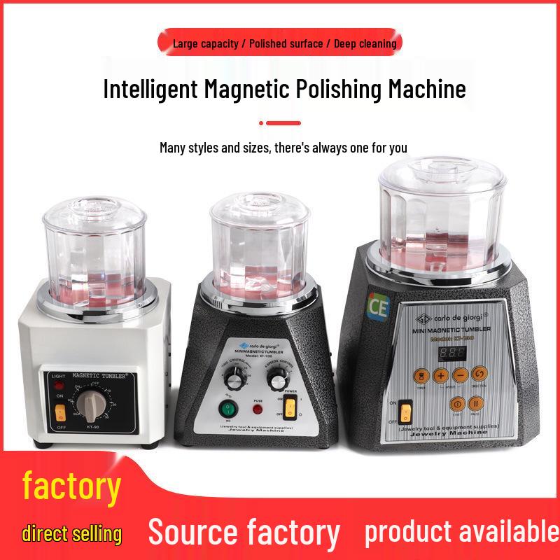 KT185 Magnetic Jewelry Polisher: Automatic Grinding and Deburring Machine