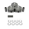 PRK4311 Piston and Ring Kit Compatible with 20142025 Ford EcoSport Fiesta Focus 1.0L L3 12V DOHC 999cc Engine HighPerformance W